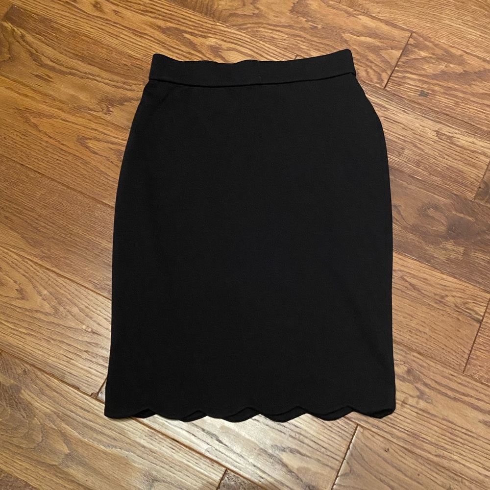 Pull on Black Pencil Skirt